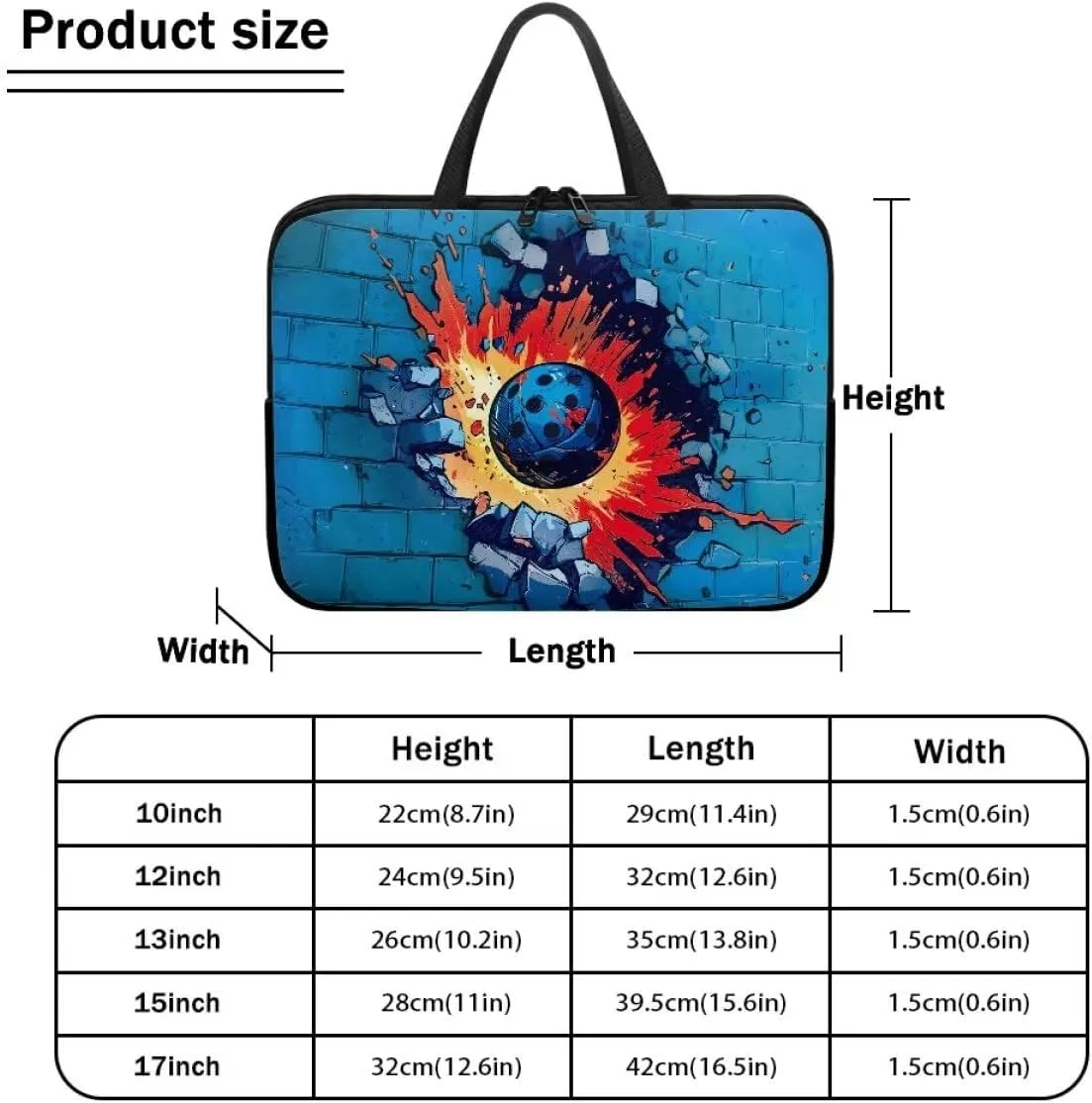 10-17inch Laptop Carrying Case for Women Men,Laptop Bag with Handle,Stylish Computer Bag,Laptop Covers