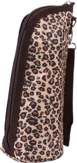 1Pc Insulated Bottle Carrier Bag Lightweight Durable Milk Warmer Pouch for Feeding Keeps Milk Warm Cold for Travel Stylish Leopard Print Design