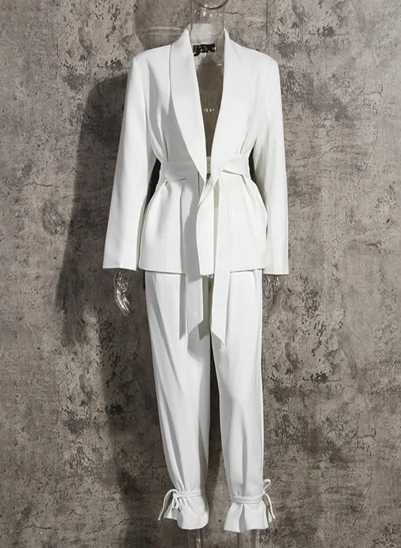 2 Delige set - Dames - Luxe Stijlvolle Blazer met Perfecte Pasvorm