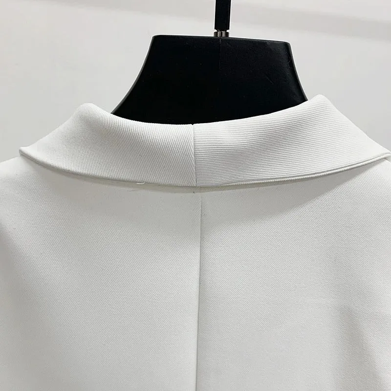 2 Delige set - Dames - Luxe Stijlvolle Blazer met Perfecte Pasvorm