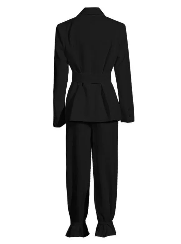 2 Delige set - Dames - Luxe Stijlvolle Blazer met Perfecte Pasvorm