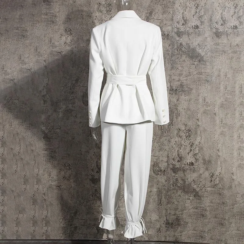 2 Delige set - Dames - Luxe Stijlvolle Blazer met Perfecte Pasvorm