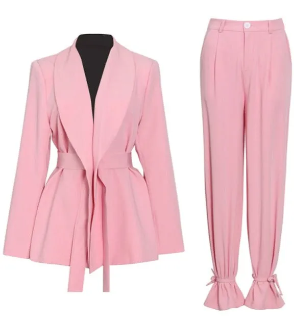 2 Delige set - Dames - Luxe Stijlvolle Blazer met Perfecte Pasvorm