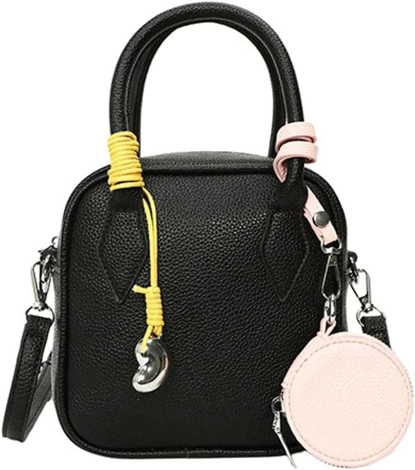 2 Pcs PU Leather Crescent Hobo Bags Women Trendy Crossbody Purse Slouchy Satchels Shoulder Bag Top-handle Tote Handbag