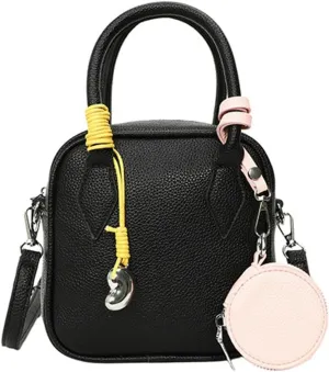 2 Pcs PU Leather Crescent Hobo Bags Women Trendy Crossbody Purse Slouchy Satchels Shoulder Bag Top-handle Tote Handbag