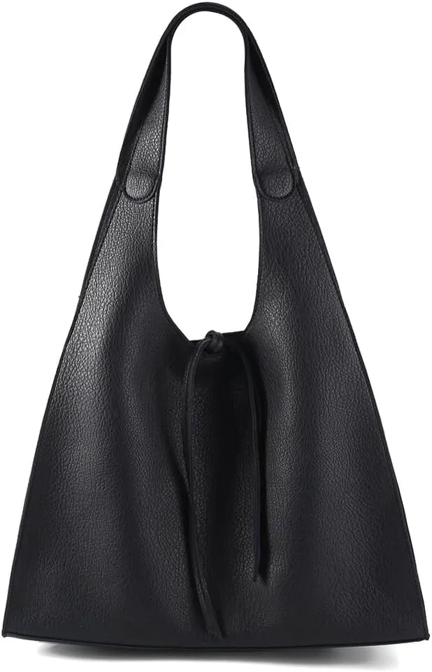 2 Pcs Slouchy PU Leather Crescent Hobo Bags Women Trendy Crossbody Purse Satchels Shoulder Bag Top-handle Tote Handbag