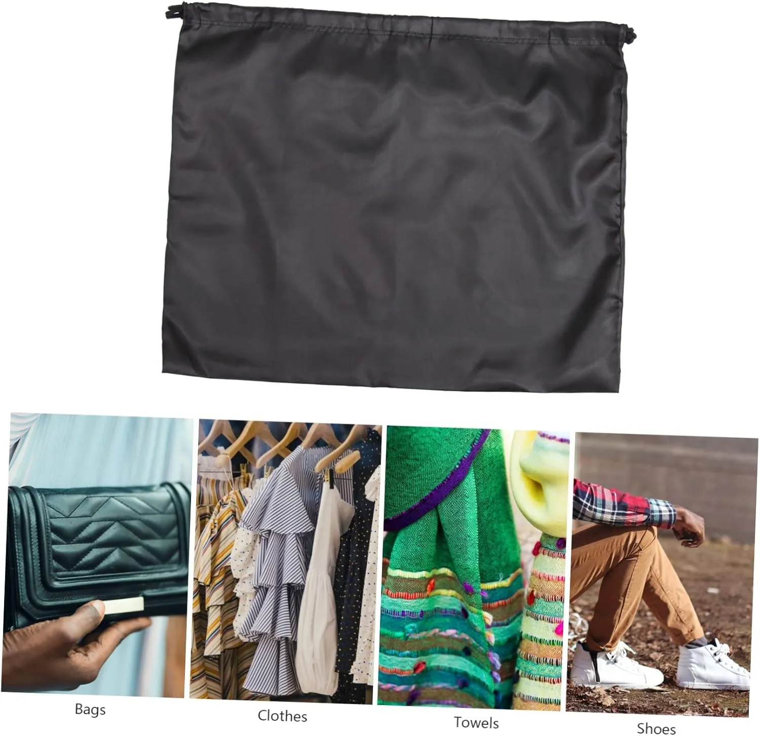 2pcs Extra Large Storage Bag Drawstring Organza Tote Bag Thicken Rope Utility Tote for Household Large Capacity Silk Bag