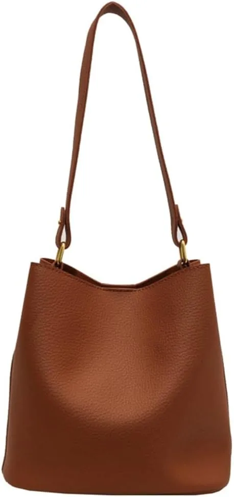 2pcs Shoulder Bags for Women Cute Vegan Leather Hobo Crossbpdy Handbag Clutch Purse