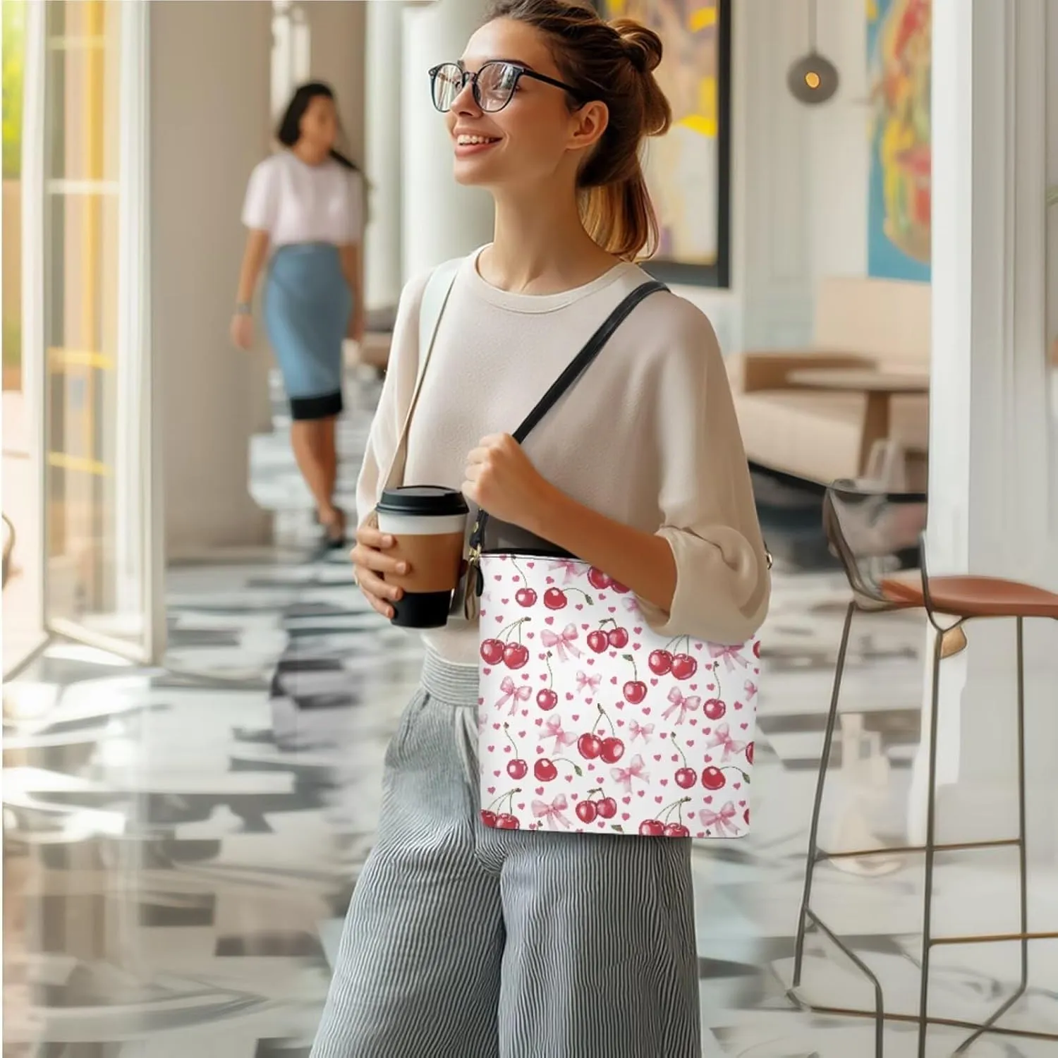 3 Piece Purse Sets for Women with Wallet Valentine's Day Satchel Tote Bags Leather Hobo Crossbody Bags