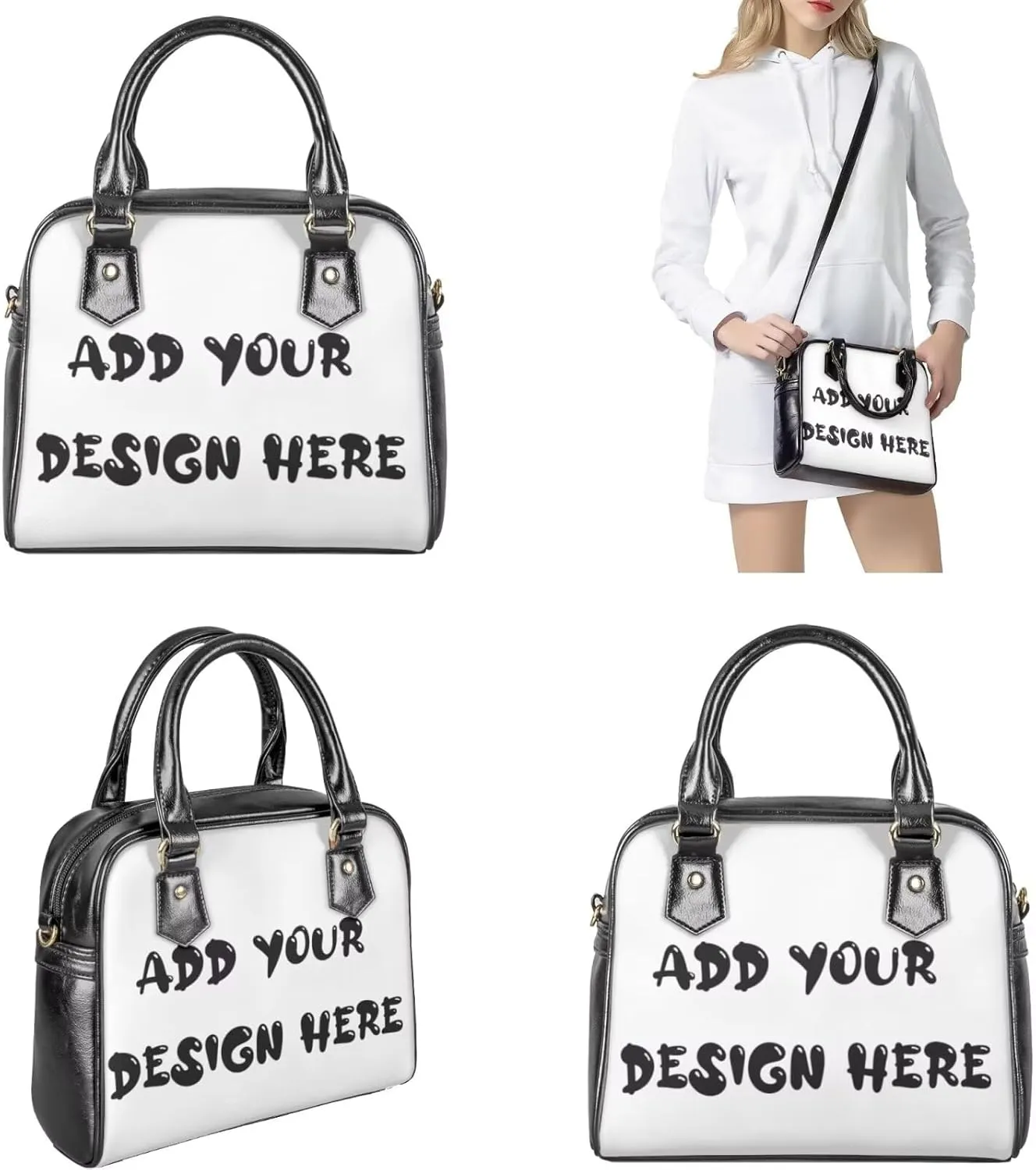 3 Piece Purse Sets for Women with Wallet Valentine's Day Satchel Tote Bags Leather Hobo Crossbody Bags