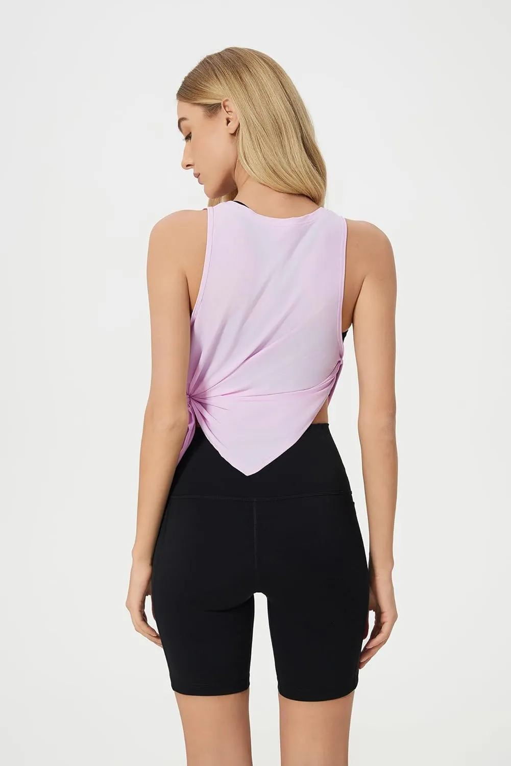 altiland Cool Feeling Workout Tank Top for Woman, Side-Slit Quick Dry Athletic Yoga Exercise Running Tops Relaxed-Fit