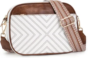 APHISON Quilted Crossbody Bags for Women Trendy,Vegan Leather Small Crossbody Purses Shoulder Handbags with Adjustable Strap