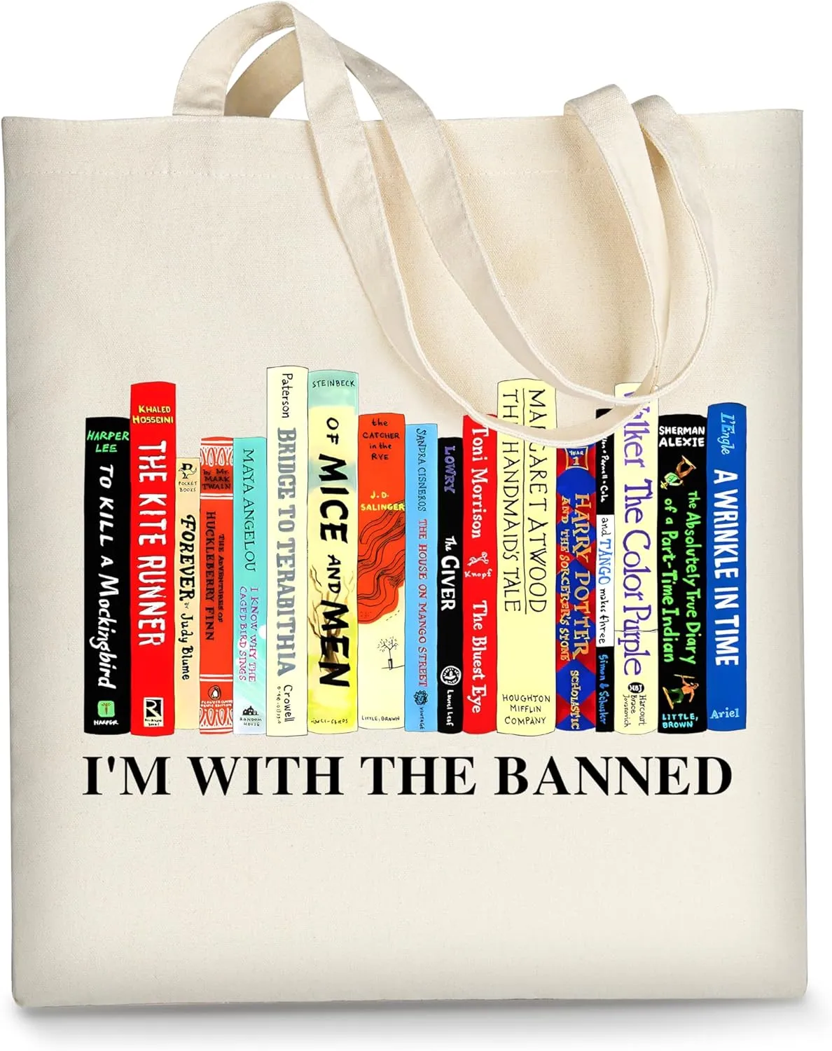 AUSVKAI Canvas Tote Bag Aesthetic for Women, Cute Cloth Cotton Bags for College Shopping Beach Grocery and Trendy Gifts