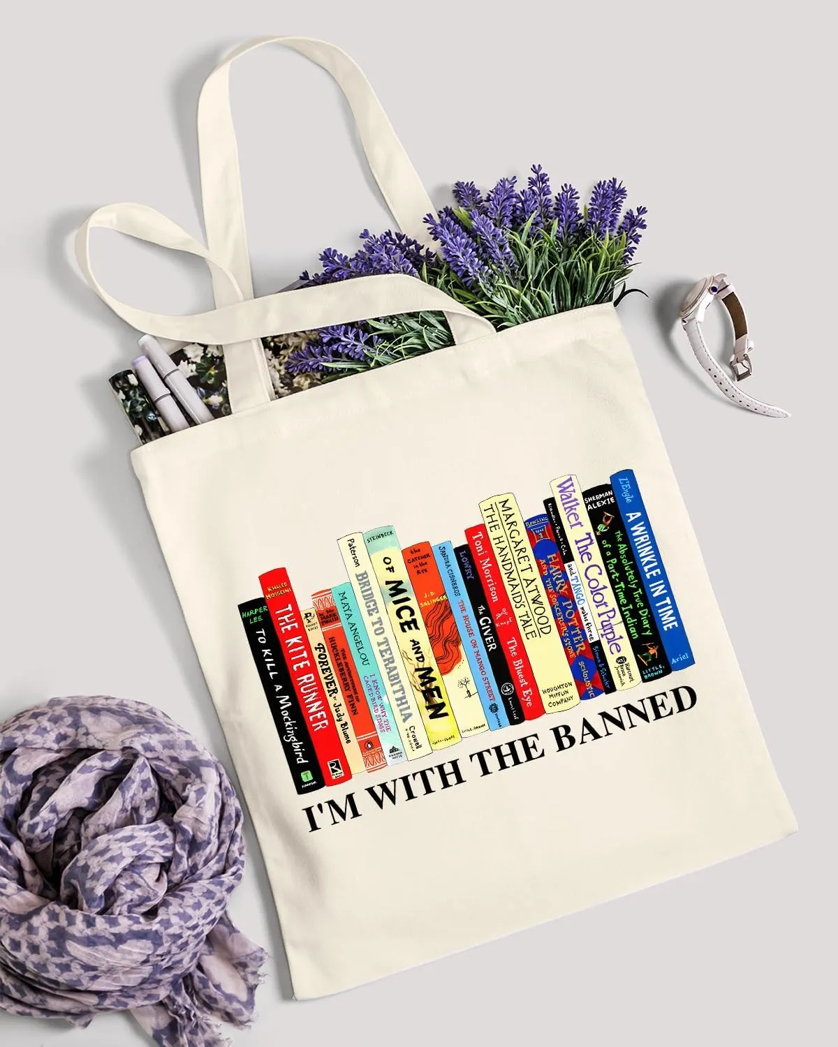 AUSVKAI Canvas Tote Bag Aesthetic for Women, Cute Cloth Cotton Bags for College Shopping Beach Grocery and Trendy Gifts