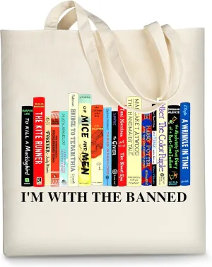AUSVKAI Canvas Tote Bag Aesthetic for Women, Cute Cloth Cotton Bags for College Shopping Beach Grocery and Trendy Gifts