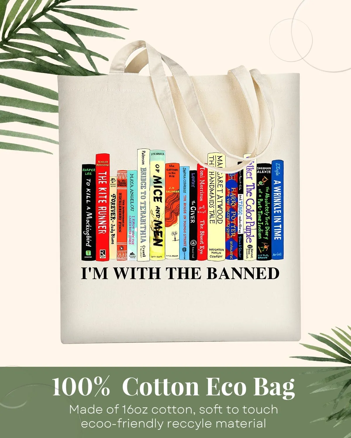 AUSVKAI Canvas Tote Bag Aesthetic for Women, Cute Cloth Cotton Bags for College Shopping Beach Grocery and Trendy Gifts