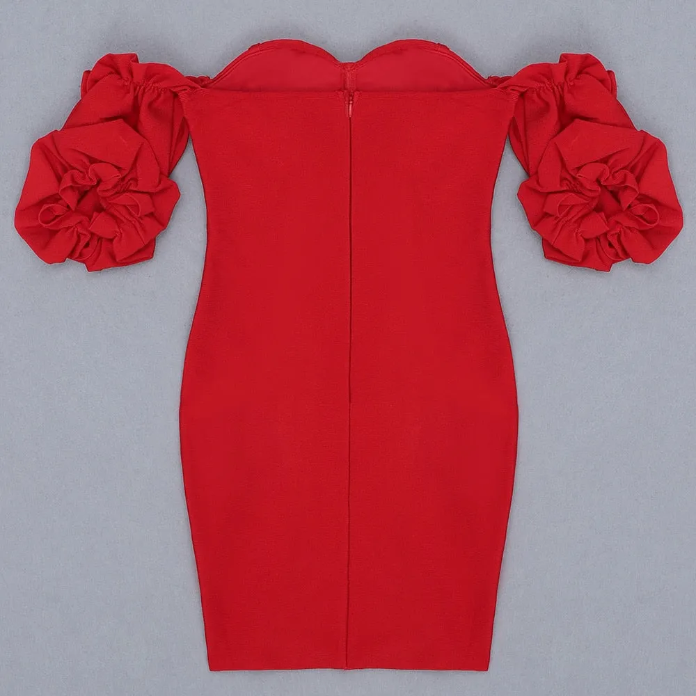 Bandage Off Shoulder Sexy Bodycon Dress