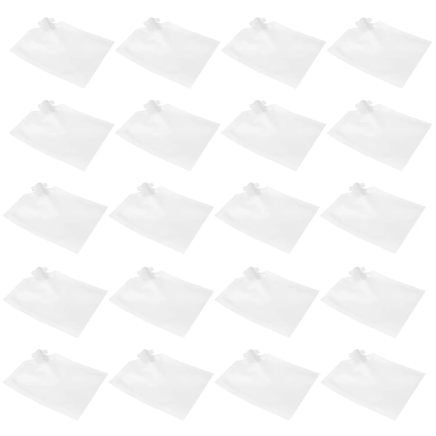 Beaupretty Clear Shampoo 20pcs Lotion Bag Lotion Dispensing Bag Empty Shampoo Bags Shower Bag Clear Toiletry Bags Plastic Pouches Mini Body Wash The Pet White Travel Leakproof Storage Bag