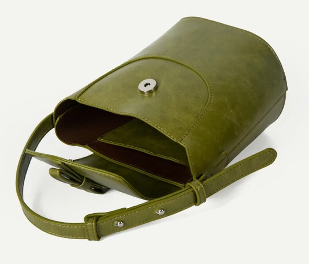 Buket Bag Purse for Women Trendy Shoulder Bags Vegan Leather Top Handle Hobo Handbag Crossbody Bag Adjustable Strap