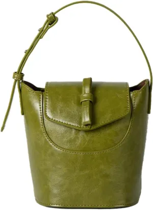 Buket Bag Purse for Women Trendy Shoulder Bags Vegan Leather Top Handle Hobo Handbag Crossbody Bag Adjustable Strap