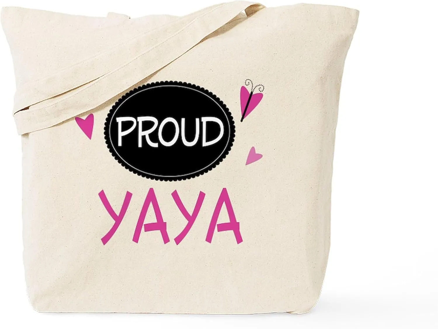 CafePress Proud Yaya Tote Bag Natural Canvas Tote Bag, Reusable Shopping Bag