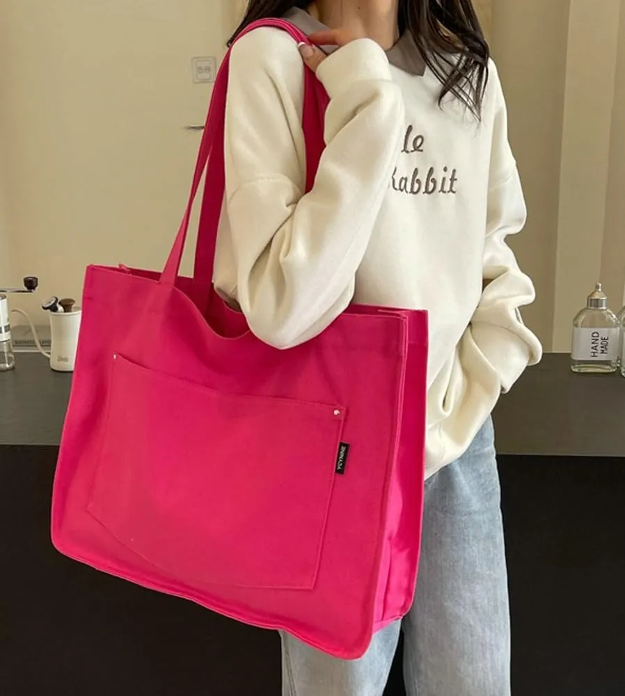 Canvas Hobo Bags for Women Retro Tote Bags Slouchy Shoulder Bag Top Handle Handbag Purse