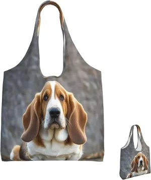 Canvas Tote Bag Reusable Grocery Bags Lightweight Handbag Husky Dog Tote Bag for Shopping Cloth Bags