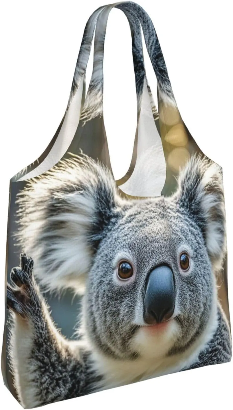 Canvas Tote Bag Reusable Grocery Bags Lightweight Handbag Lion image Tote Bag for Shopping Cloth Bags