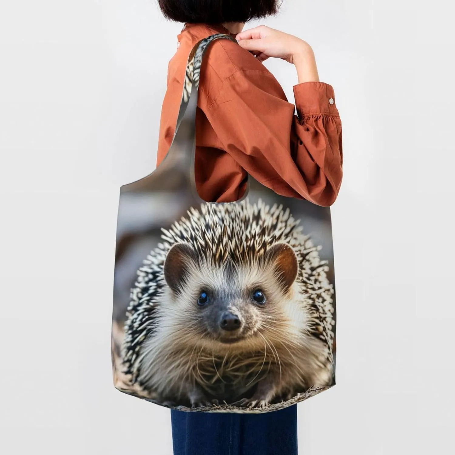 Canvas Tote Bag Reusable Grocery Bags Lightweight Handbag Lion image Tote Bag for Shopping Cloth Bags