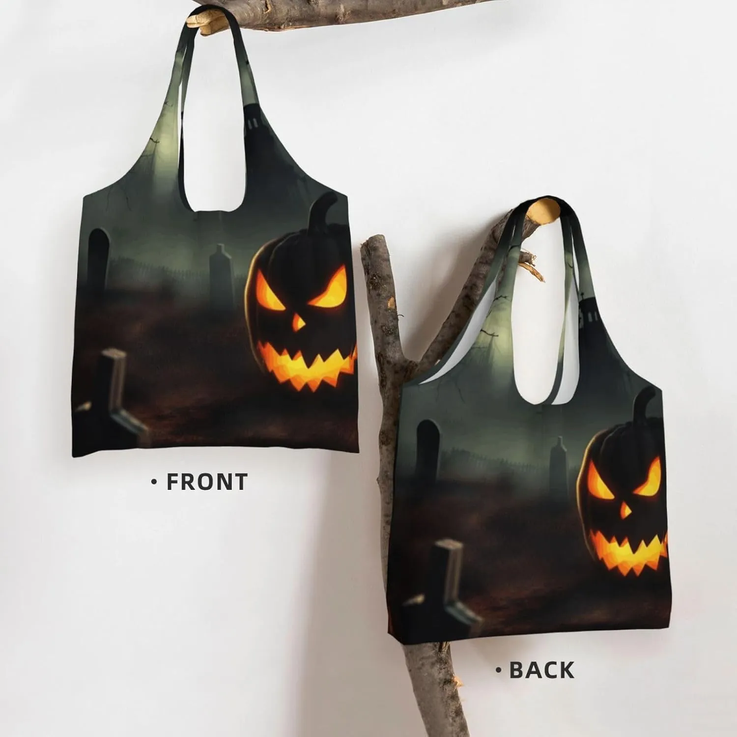 Canvas Tote Bag Reusable Grocery Bags Lightweight Handbag Loon Birds Tote Bag for Shopping Cloth Bags