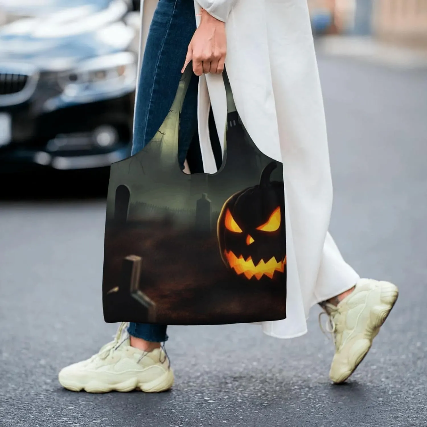 Canvas Tote Bag Reusable Grocery Bags Lightweight Handbag Loon Birds Tote Bag for Shopping Cloth Bags