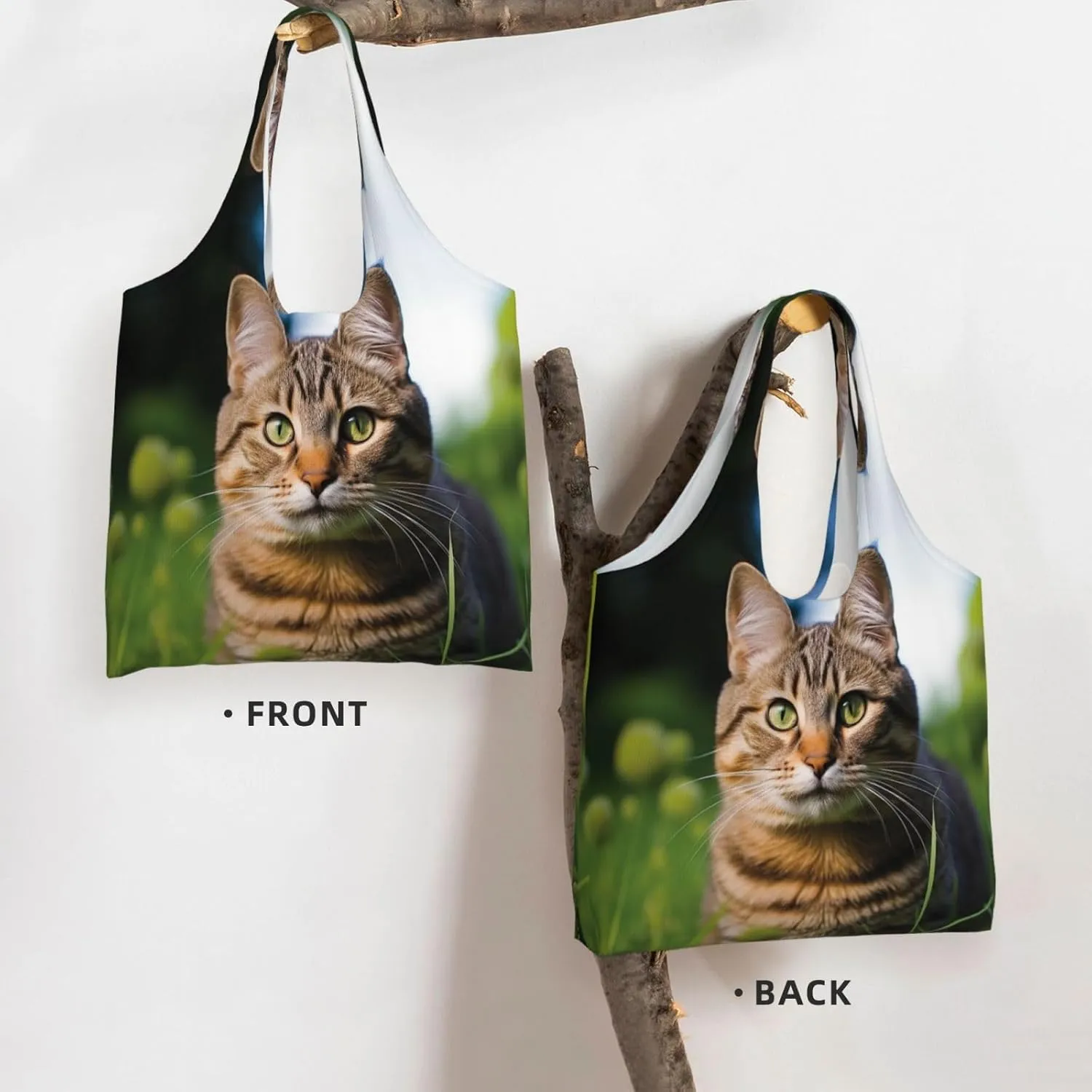 Canvas Tote Bag Reusable Grocery Bags Lightweight Handbag Northern Lights Tote Bag for Shopping Cloth Bags