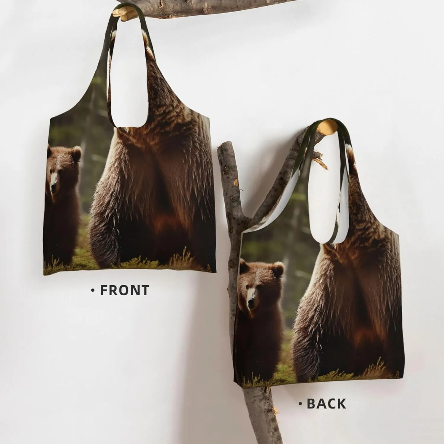 Canvas Tote Bag Reusable Grocery Bags Lightweight Handbag Northern Lights Tote Bag for Shopping Cloth Bags