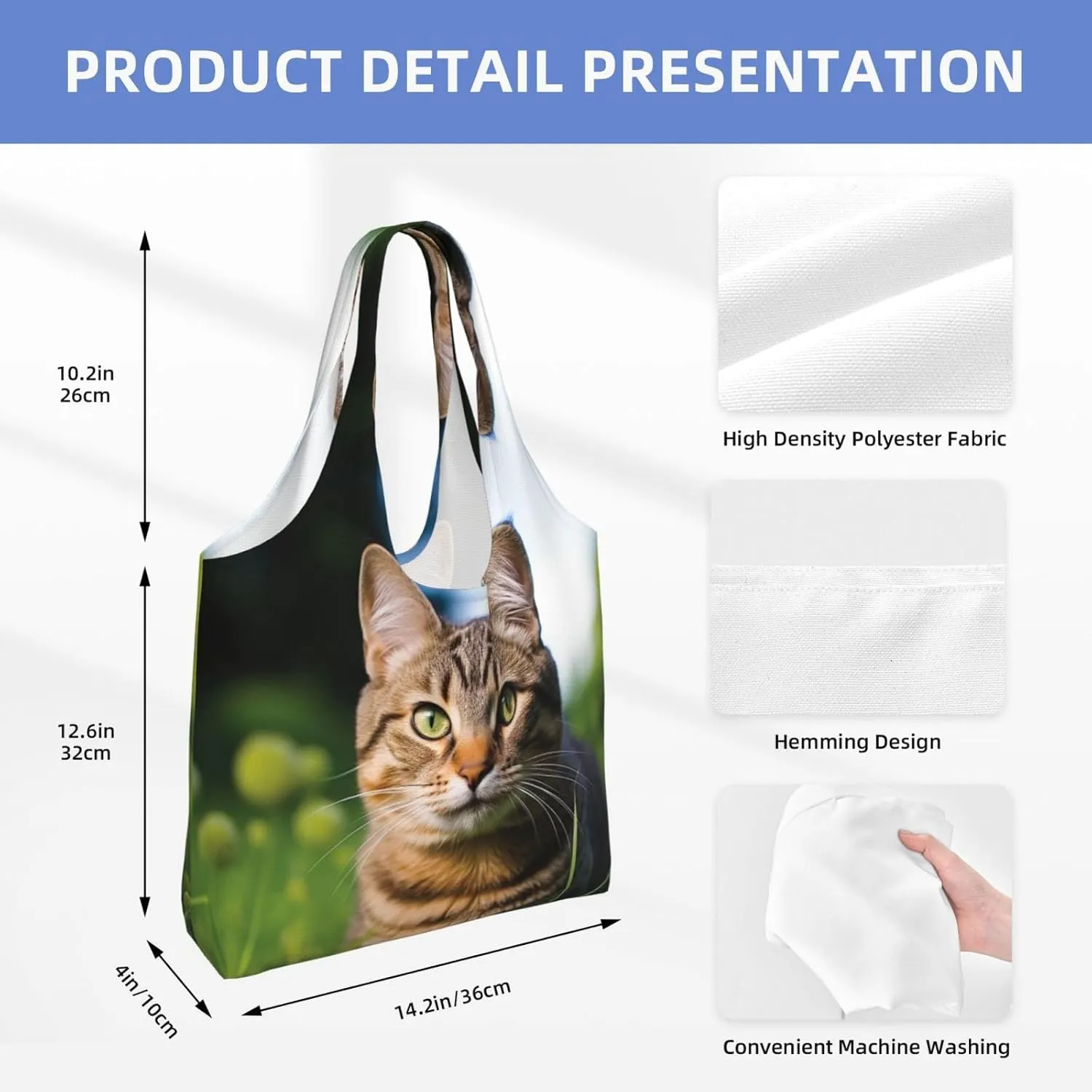 Canvas Tote Bag Reusable Grocery Bags Lightweight Handbag Northern Lights Tote Bag for Shopping Cloth Bags