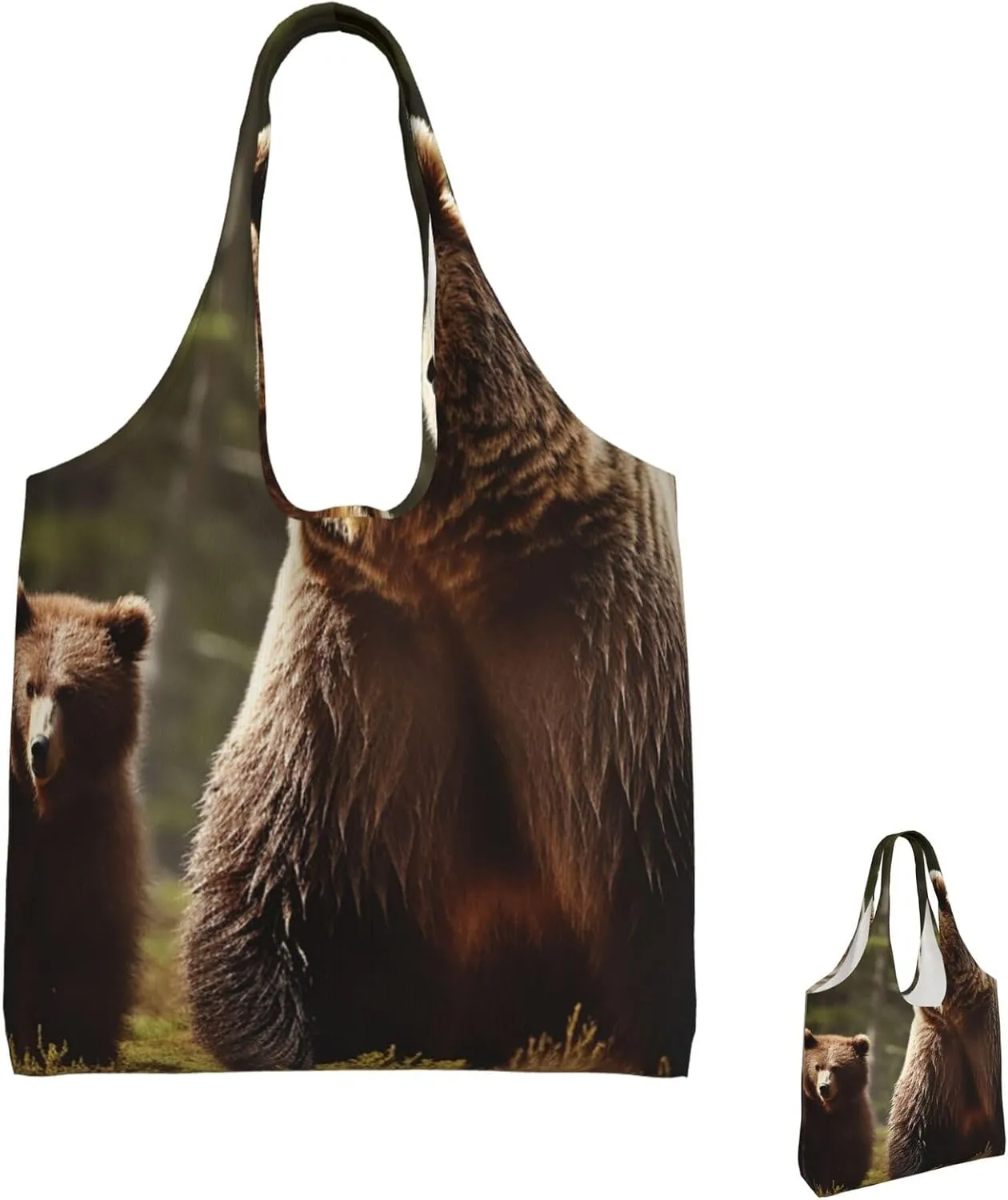 Canvas Tote Bag Reusable Grocery Bags Lightweight Handbag Northern Lights Tote Bag for Shopping Cloth Bags