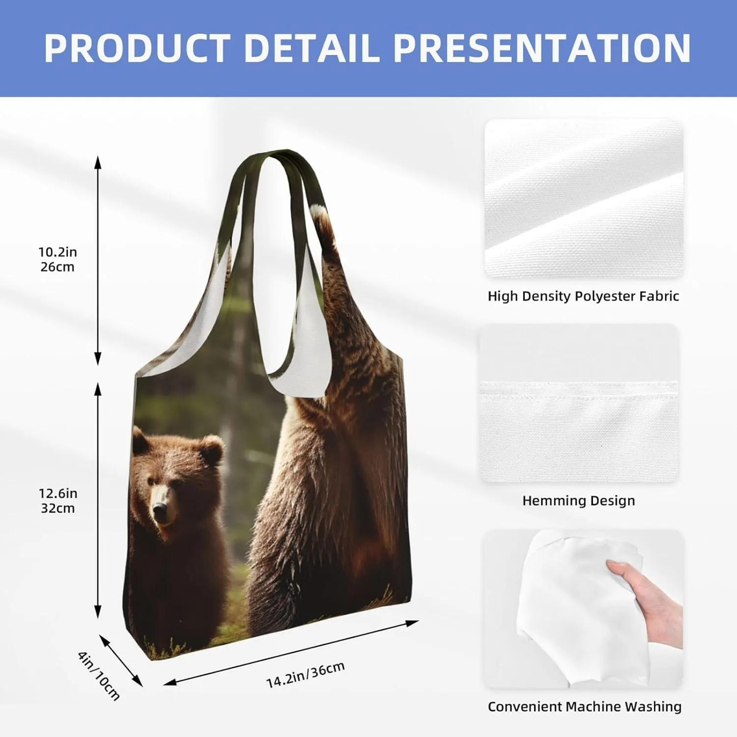 Canvas Tote Bag Reusable Grocery Bags Lightweight Handbag Northern Lights Tote Bag for Shopping Cloth Bags