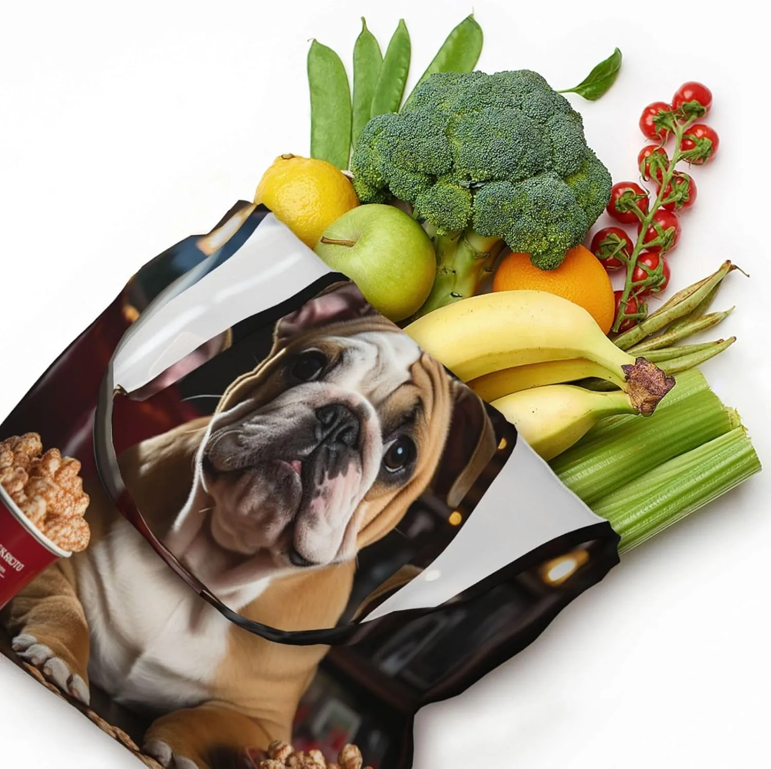 Canvas Tote Bag Reusable Grocery Bags Lightweight Handbag Northern Lights Tote Bag for Shopping Cloth Bags