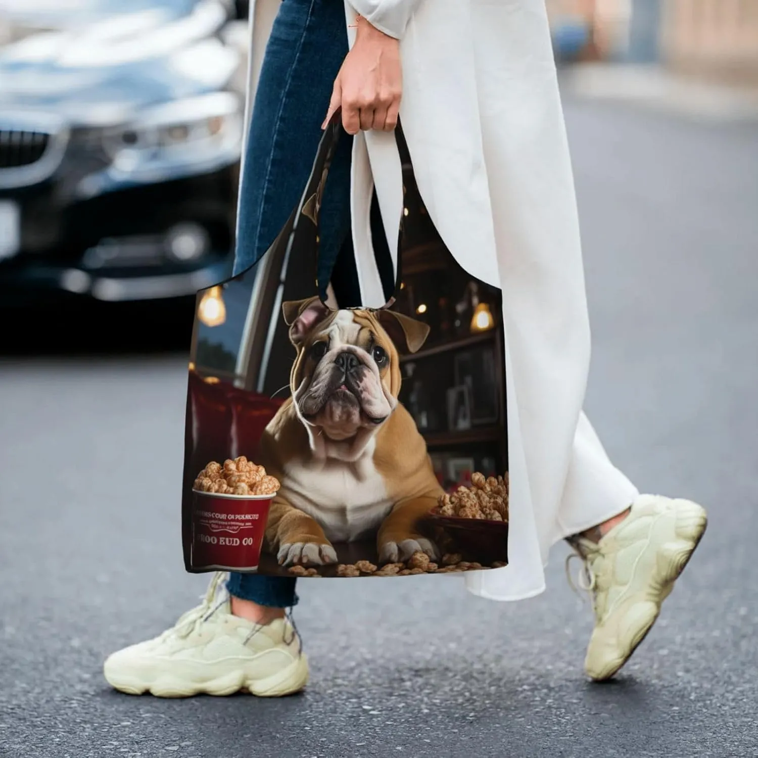 Canvas Tote Bag Reusable Grocery Bags Lightweight Handbag Northern Lights Tote Bag for Shopping Cloth Bags