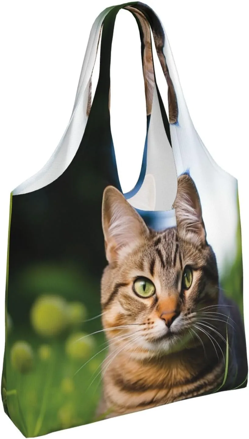 Canvas Tote Bag Reusable Grocery Bags Lightweight Handbag Northern Lights Tote Bag for Shopping Cloth Bags