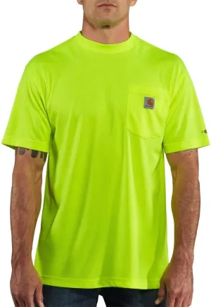 Carhartt Men's High-Visibility Force Relaxed Fit Lightweight Color Enhanced Short-Sleeve Pocket T-Shirt