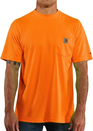 Carhartt Men's High-Visibility Force Relaxed Fit Lightweight Color Enhanced Short-Sleeve Pocket T-Shirt