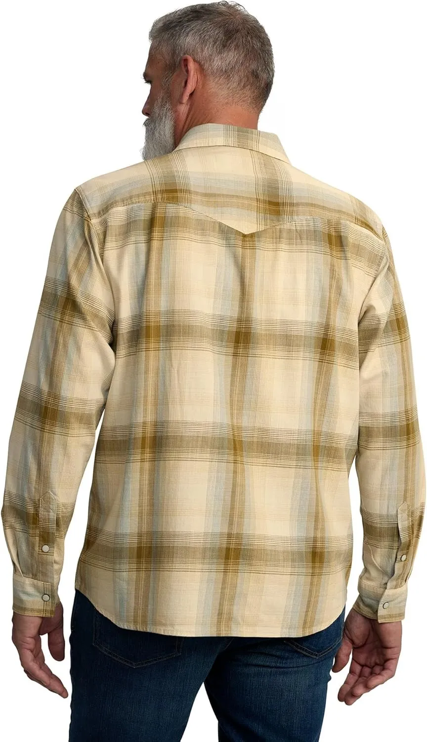 Carhartt Men's Montana Rugged Flex Relaxed Fit Lightweight Long-Sleeve Snap-Front Plaid Shirt