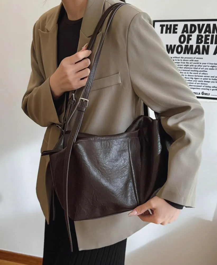 Casual Shoulder Bag Y2k Purse for Women Trendy Vegan Leather Handbag Top Handle Satchel