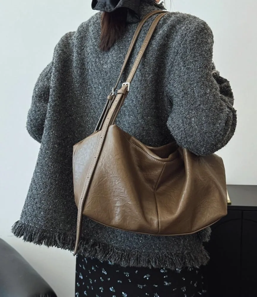 Casual Shoulder Bag Y2k Purse for Women Trendy Vegan Leather Handbag Top Handle Satchel