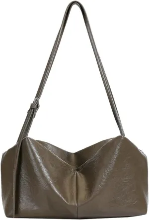 Casual Shoulder Bag Y2k Purse for Women Trendy Vegan Leather Handbag Top Handle Satchel