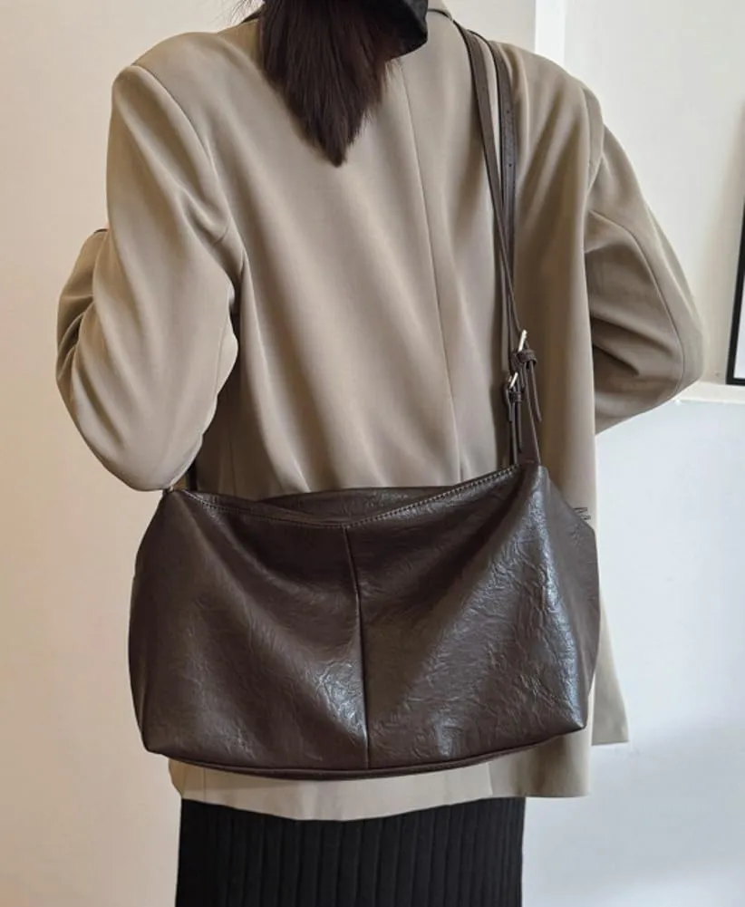 Casual Shoulder Bag Y2k Purse for Women Trendy Vegan Leather Handbag Top Handle Satchel