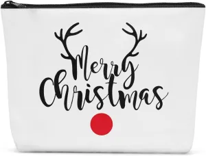 Christmas Makeup Bag Christmas Purses for Women Christmas Travel Organizer Travel Toiletry Bag Christmas Season Cosmetic Bag for Women Gifts for Christmas Make Up Bag
