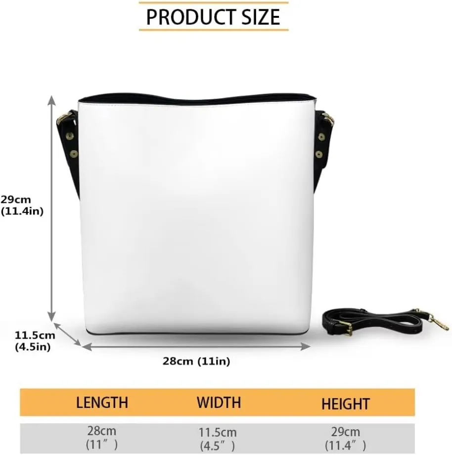 Christmas Shoulder Purse Bucket Bag for Women Leather Tote Bag Stylish Travel Shopping Hobo Bags,Multiple Pockets
