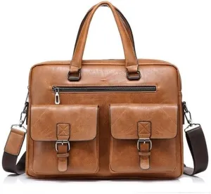 Crossbody Bag Men Men's Tote Bag Leather Briefcase Bags for Men Handbags Computer Business Shoulder Crossbody Bags
