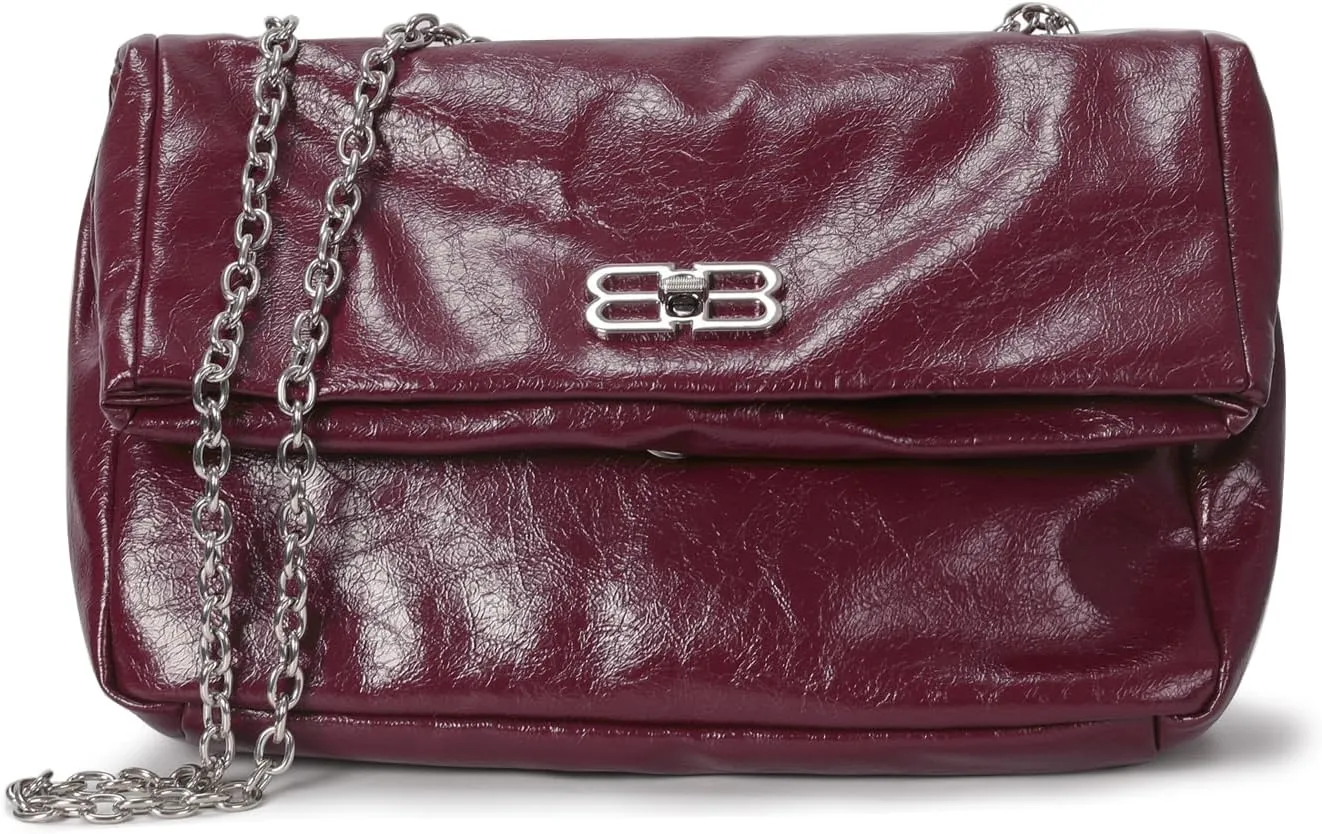 Crossbody Bags for Women Trendy Vegan Leather Hobo Purses Shoulder Handbags With Wide
